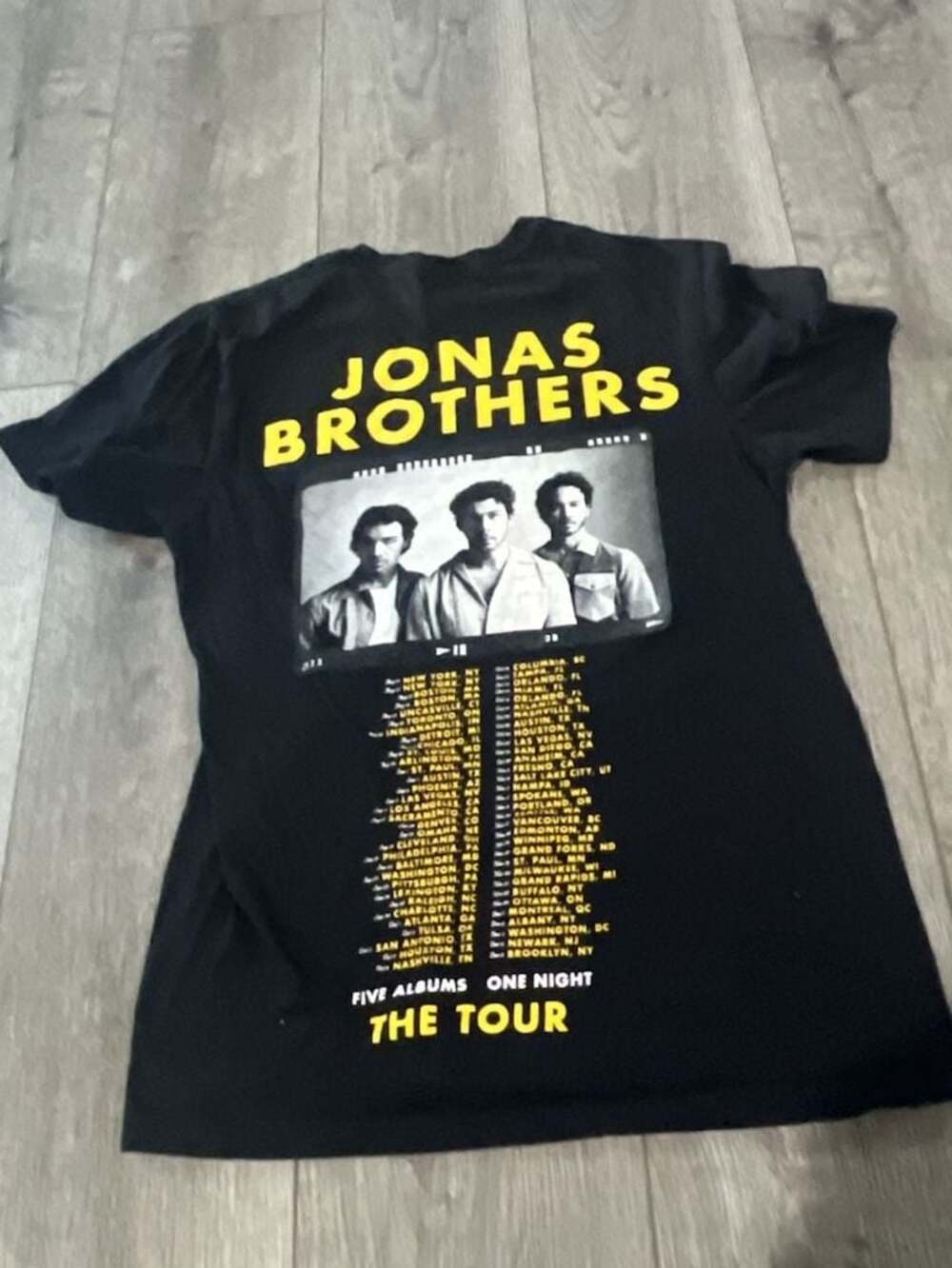 Jonas Brothers Five Albums One Night The Tour T-Shirt